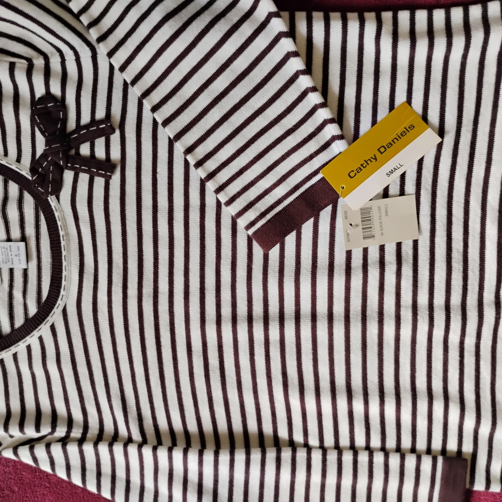 Cathy Daniels Striped Top